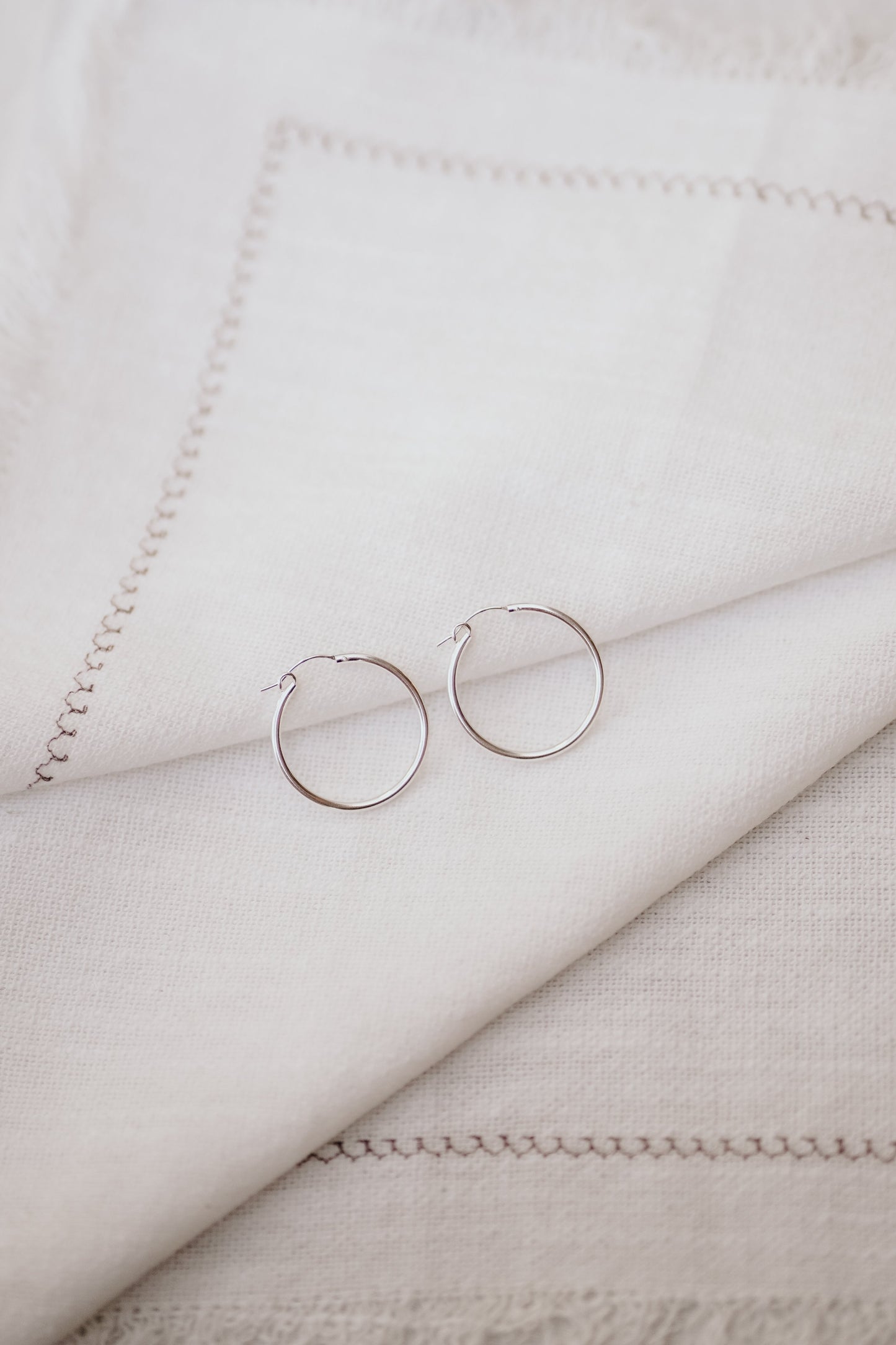 Dillon Hoops - Sterling Silver