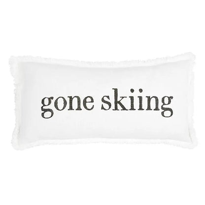 Gone Skiiing Pillow