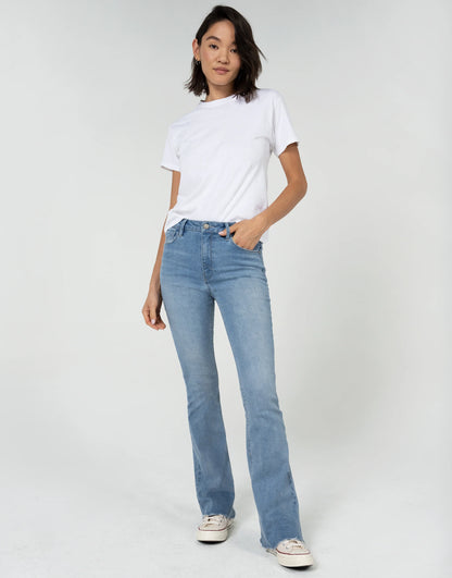 Jan Mid Rise Slim Flare Jeans