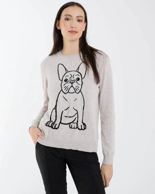 Cotton Cashmere Frenchie Crew Neck