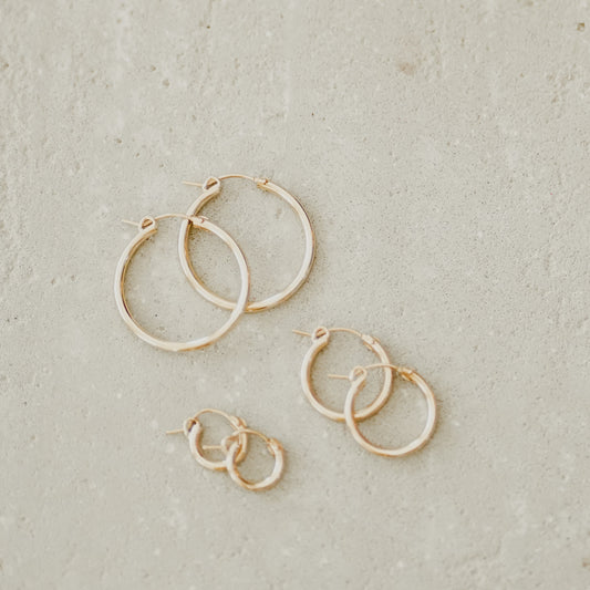 Dillon Hoops - Gold Filled